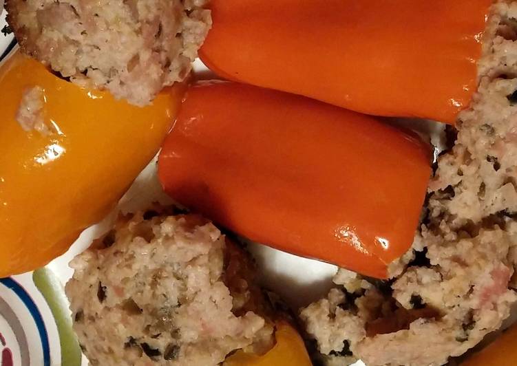 Easiest Way to Prepare Super Quick Homemade Lasagna Stuffed Bell Peppers