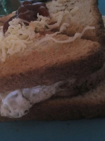 Recipe Chicken omlet cheese sandwich the Delicious Makes you drool