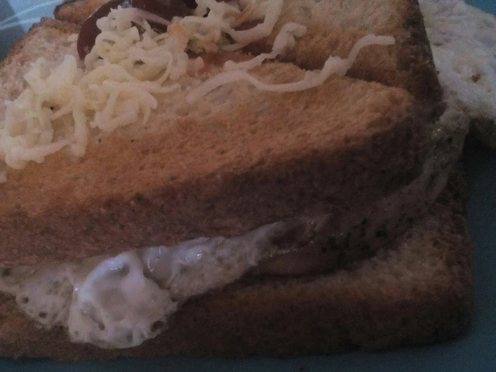Recipe Chicken omlet cheese sandwich the Delicious Makes you drool