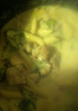 A picture of Chicken Alfredo Soup.