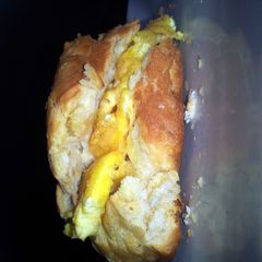 McDonalds egg and cheese biscuit A picture of McDonalds egg and cheese biscuit.