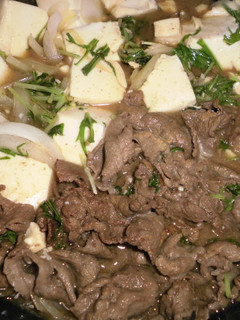 A picture of Sukiyaki-Style Stir-Fried Beef.