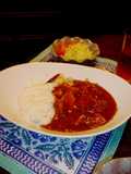 Juicy and Big Pork Belly Meat Curry Made in a Pressure Cooker