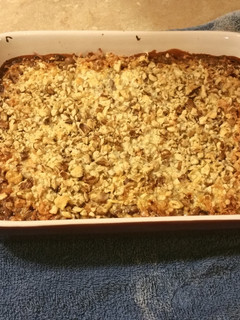 A picture of 7 layer bars.