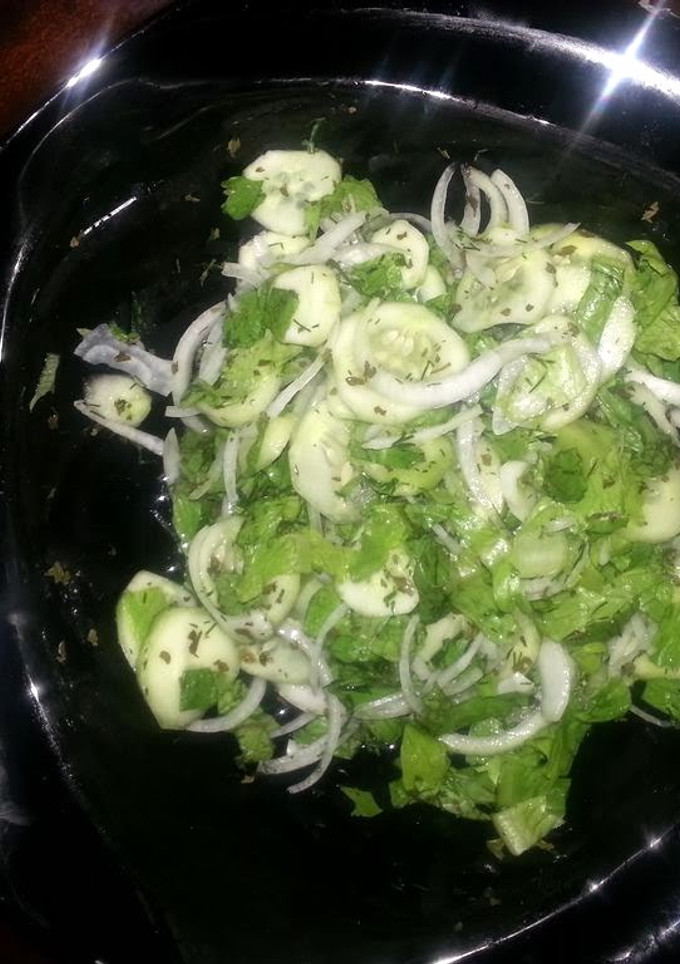 A picture of 'Swedish' Cucumber Salad..