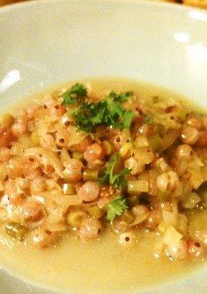 A picture of Mackerel with White Wine & Currant Sauce.