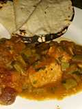 Nopales and pork stew