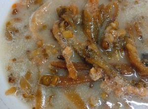 Hình của món Tảo xoắn nấu chè đậu xanh.