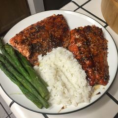 A picture of Teriyaki salmon.
