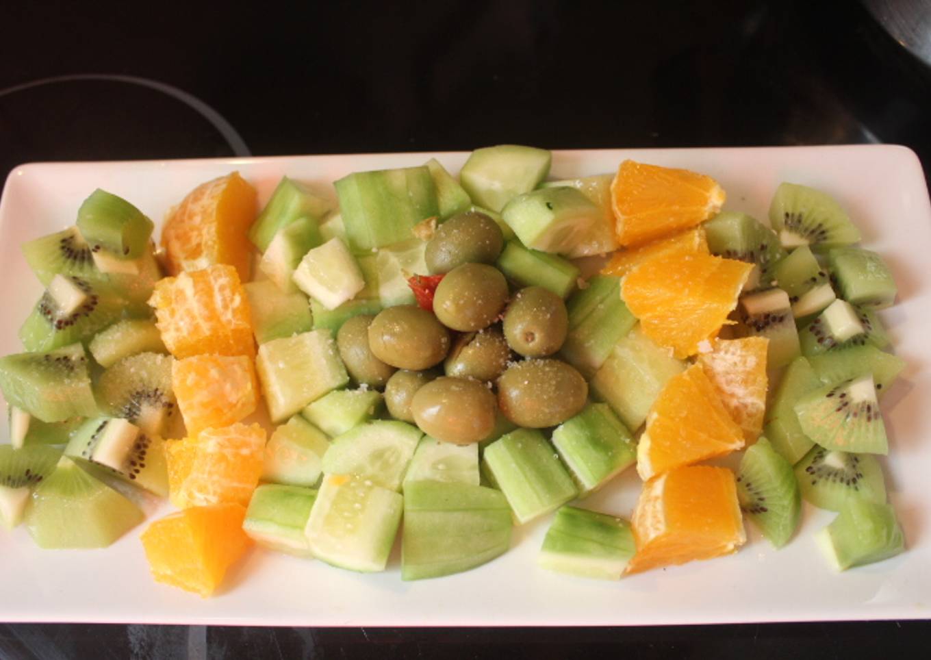 Ensalada ordenada sin lechuga