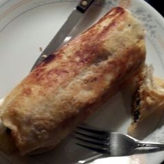 A picture of Chorizo Deer Burritos.