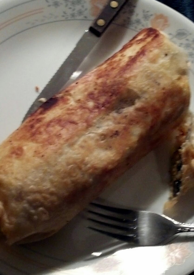 A picture of Chorizo Deer Burritos.