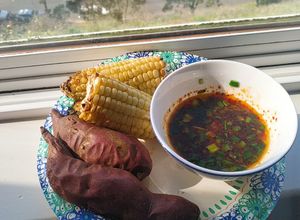 Hình của món Bắp nướng, khoai lang nướng (NCKD).