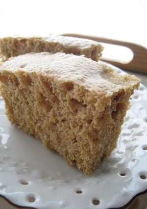 A picture of Kinako Steamed Bread in a Silicone Steamer.