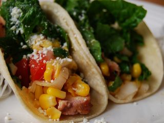 Hawaiian Chicken Tacos w/Corn Pico de Gallo