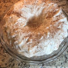 A picture of Butterscotch Spice Cake with Cream Cheese Frosting.