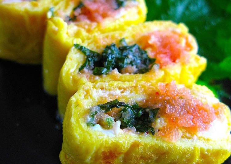 How to Prepare Perfect For Adult Bentos: Mentaiko Tamagoyaki (Rolled Omelette)