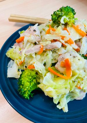 法式豬肉高麗菜｜過熱水蒸氣烤箱微波爐 的食譜成品照片