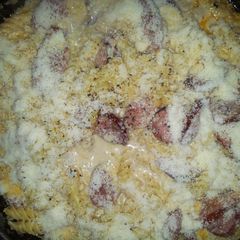 A picture of Sausage Alfredo.