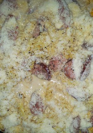 A picture of Sausage Alfredo.