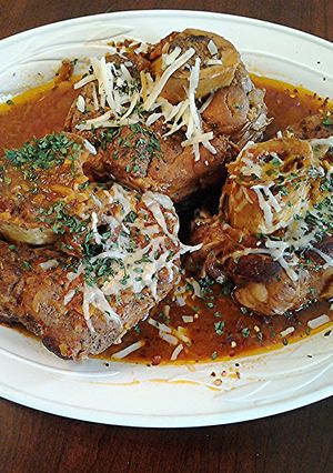 A picture of Osso Buco.