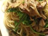 arugula mushroom pasta