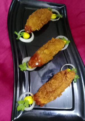 A picture of Soya potato cutlet.