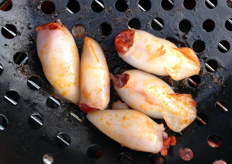 Easiest Way to Make Super Quick Homemade Chorizo Stuffed Squid