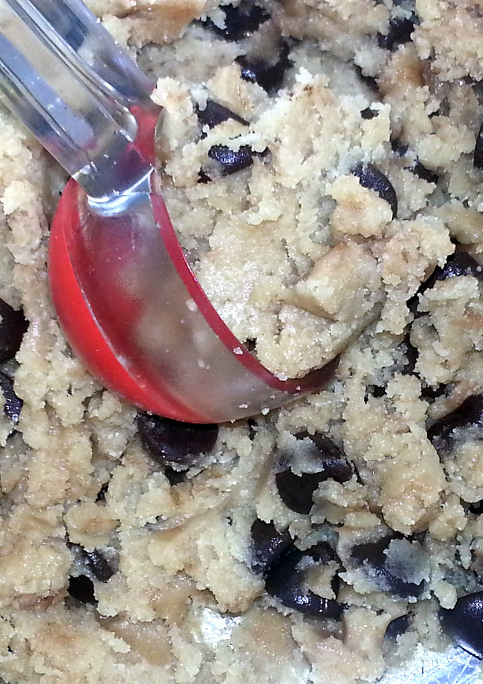 A picture of Chocolate chip cookies -eggless.