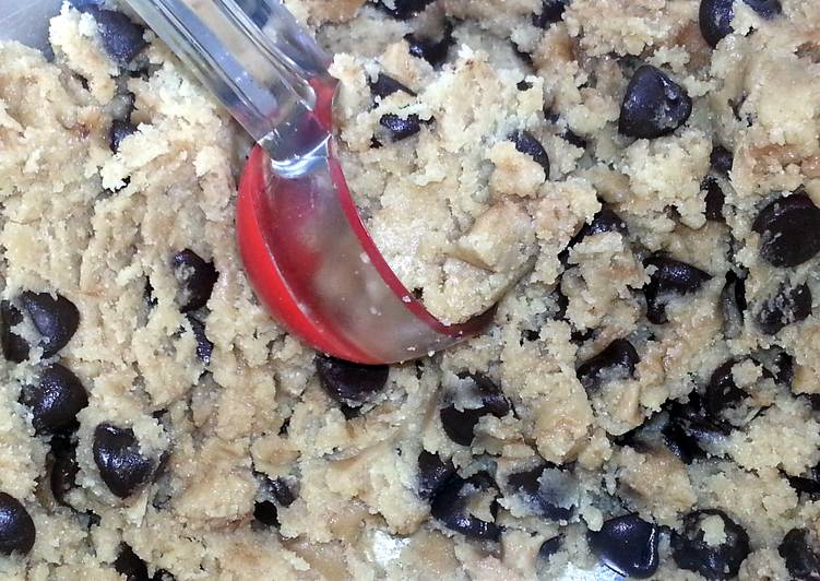 Recipe of Ultimate Chocolate chip cookies -eggless