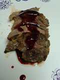 Raspberry butter sauce