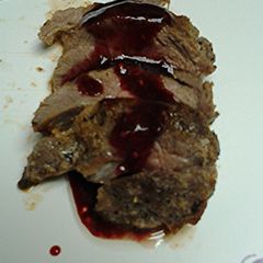 A picture of Raspberry butter sauce.