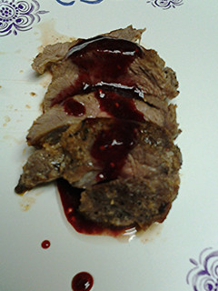 A picture of Raspberry butter sauce.