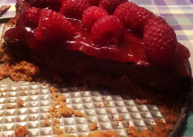 Simple Way to Prepare Award-winning Chocolate raspberry dairy free cheesecake