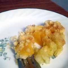 A picture of Peach drop cake cupcakes.
