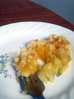 A picture of Peach drop cake cupcakes.
