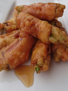 A picture of Ham And Green Bean Fritter.
