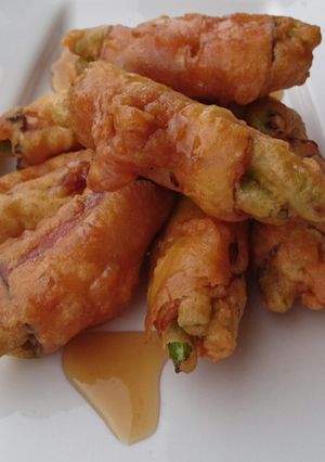 A picture of Ham And Green Bean Fritter.