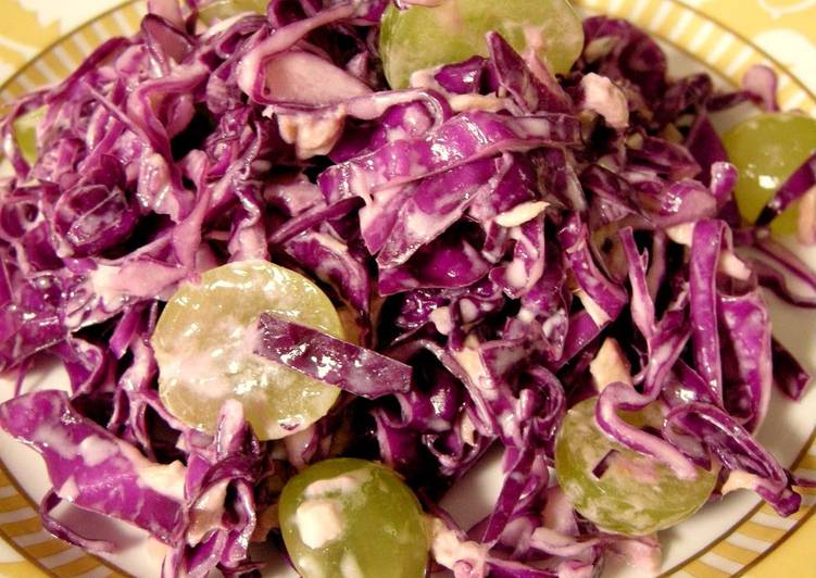 Steps to Prepare Quick Colorful &amp; Juicy Coleslaw