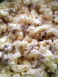 A picture of Sweet P s moms homemade potato salad.