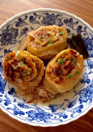 A picture of Sauerkraut Rolls (Krautkrapfen).
