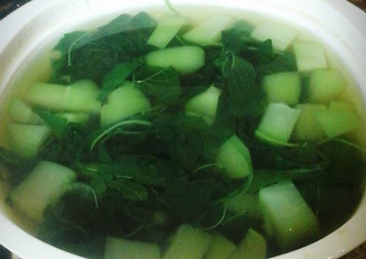 Easiest Way to Make Perfect Spinach Soup (Sayur Bayam)