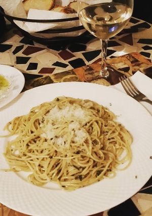 A picture of Basil Pesto Pasta.
