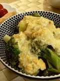 Broccoli with Fluffy Omelette and Ankake Sauce