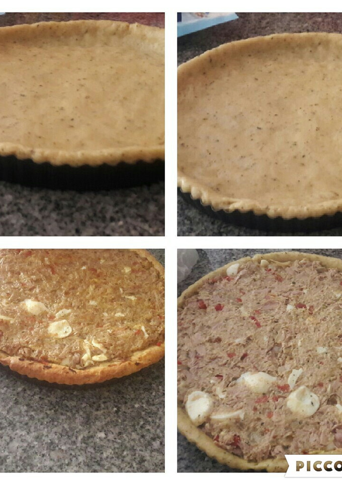 Una foto de Tarta de atún con masa casera