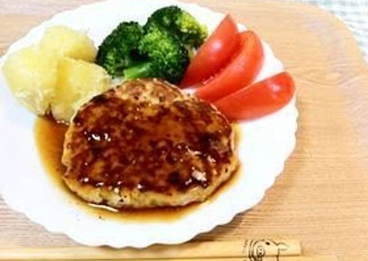 Recipe of Yummy Soft Tofu Hamburg Steak: Japanese Style