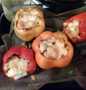 Easy Way Prepare Shrimp,Scallop and mushroom stuffed Peppers the Awesome  So Delicious