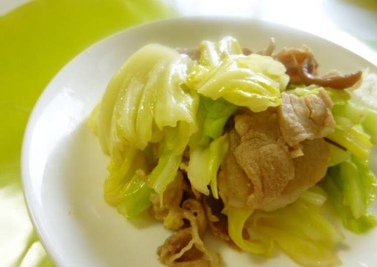 Recipe of Favorite This Goes Well with Rice! Cabbage and Pork Miso Stir-Fry