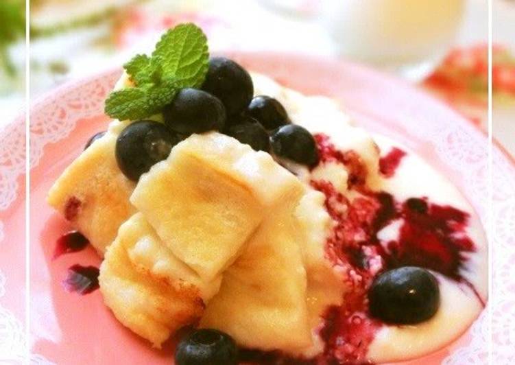 Fluffy Cream Cheese Pancakes