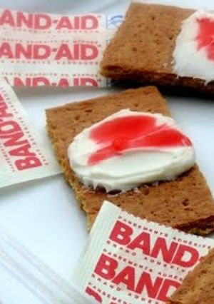 A picture of Bloody Band Aids.